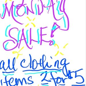 All clothing 2 for $5